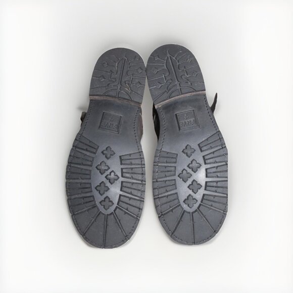 Mens Frye Engineer Boots Shearling Lined Brown Winter Sheepskin Lining Size 13 - Picture 5 of 11